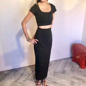 Black Bodycon Cutout Dress | Girls Night Out | Size S & M